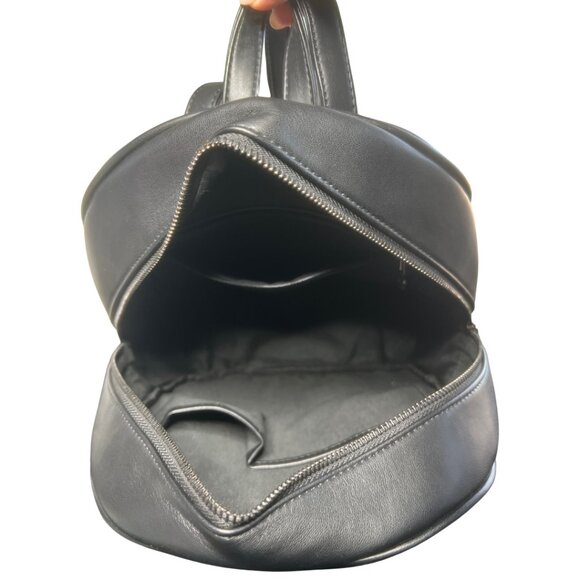 Valentino Oralndi Black Vegan Leather Gunmetal Studded Backpack